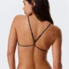 Top de bikini triangular con espalda nadadora – Azul oscuro brillante Top de bikini triangular con espalda nadadora – Azul oscuro brillante