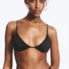 Top de bikini triangular con espalda nadadora – Negro Top de bikini triangular con espalda nadadora – Negro