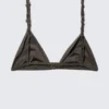 Top de bikini triangular con nudos – Dark Mole Top de bikini triangular con nudos – Dark Mole