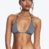 Top de bikini triangular con tirantes – Azul medio apagado Top de bikini triangular con tirantes – Azul medio apagado