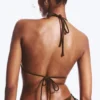 Top de bikini triangular con tirantes – Marrón oscuro Top de bikini triangular con tirantes – Marrón oscuro