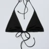 Top de bikini triangular con tirantes – Negro Top de bikini triangular con tirantes – Negro