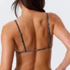 Top de bikini triangular estampado – Gris oscuro estampado Top de bikini triangular estampado – Gris oscuro estampado