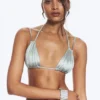 Top de bikini triangular – Gris claro empolvado Top de bikini triangular – Gris claro empolvado