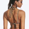 Top de bikini triangular – Gris empolvado Top de bikini triangular – Gris empolvado