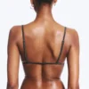 Top de bikini triangular – Gris oscuro Top de bikini triangular – Gris oscuro