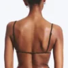 Top de bikini triangular – Marrón oscuro Top de bikini triangular – Marrón oscuro