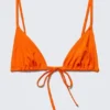 Top de bikini triangular – Naranja brillante Top de bikini triangular – Naranja brillante
