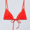 Top de bikini triangular – Naranja brillante Top de bikini triangular – Naranja brillante