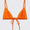 Top de bikini triangular – Naranja brillante Top de bikini triangular – Naranja brillante