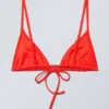 Top de bikini triangular – Naranja brillante Top de bikini triangular – Naranja brillante