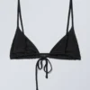 Top de bikini triangular – Negro Top de bikini triangular – Negro