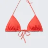 Top de bikini triangular – Rojo brillante Top de bikini triangular – Rojo brillante