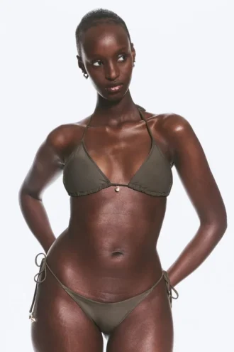 Top de bikini triangular Shell – Dark Mole Top de bikini triangular Shell – Dark Mole