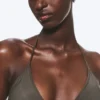 Top de bikini triangular Shell – Dark Mole