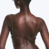 Top de bikini triangular – Verde oscuro – Brillo Top de bikini triangular – Verde oscuro – Brillo