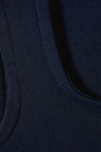 Top de cuello cuadrado Antonia – Azul oscuro