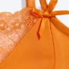 Top de encaje satinado – Naranja Top de encaje satinado – Naranja