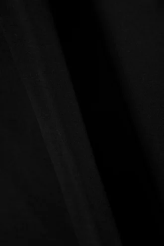 Top de lyocell con un solo hombro y lazo – Negro