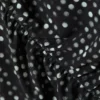 Top de malla estampada con fruncidos – Lunares negros Top de malla estampada con fruncidos – Lunares negros