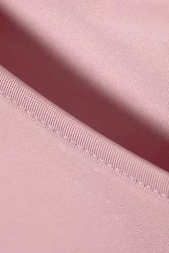 Top de manga larga con cuello en V – Rosa claro