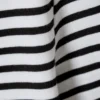 Top de manga larga de algodón – Blanco – Rayas negras Top de manga larga de algodón – Blanco – Rayas negras