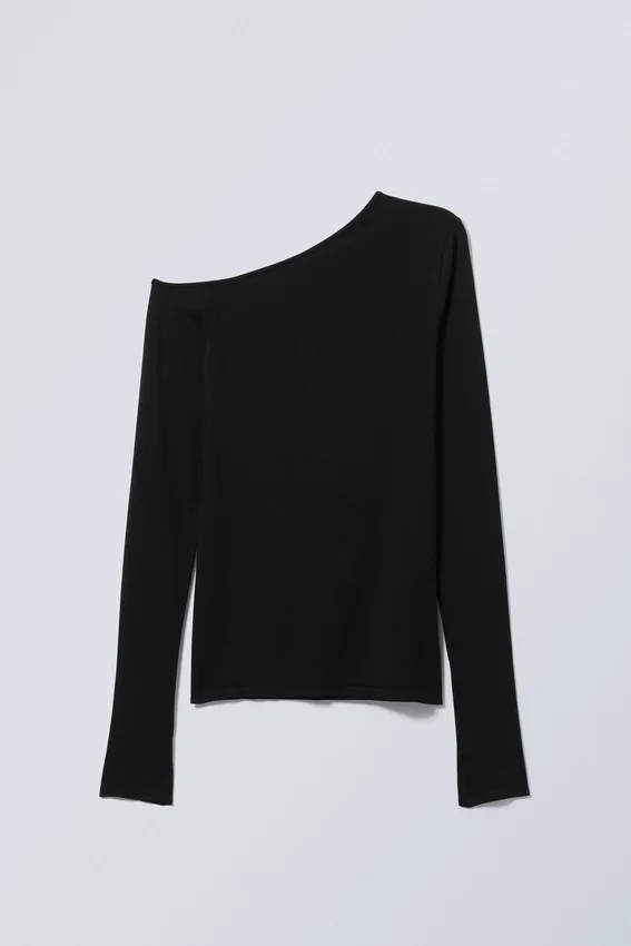 Top de manga larga sin costuras Myra – Negro Top de manga larga sin costuras Myra – Negro