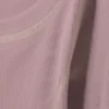 Top de manga larga y cuello ancho – Rosa empolvado Top de manga larga y cuello ancho – Rosa empolvado
