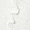 Top de punto acanalado con volantes – Blanco