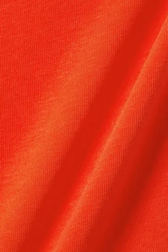 Top de tirantes con cuello halter y corte ajustado – Naranja brillante