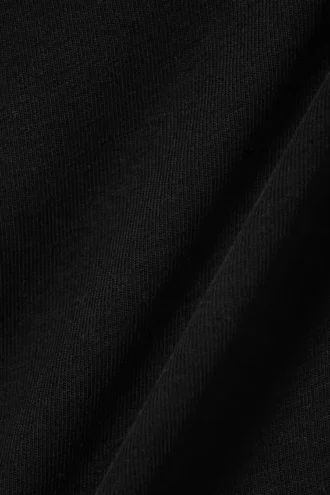 Top de tirantes con cuello halter y corte entallado – Negro