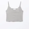 Top de tirantes suaves – Gris jaspeado