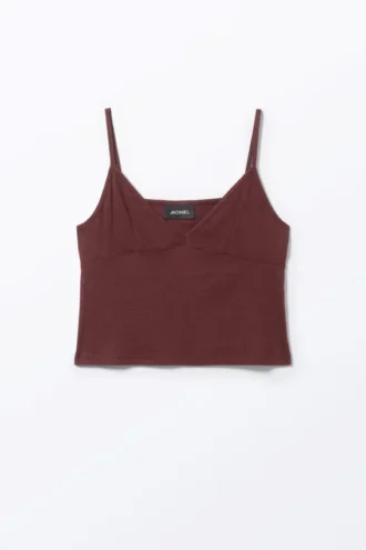 Top de tirantes suaves – Rojo oscuro