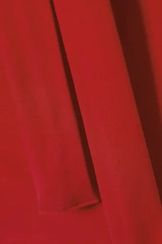 Top de un solo hombro con lazo de lyocell – Rojo