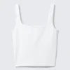 Top deportivo corto – Blanco