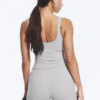 Top deportivo corto con escote pronunciado – Gris Top deportivo corto con escote pronunciado – Gris