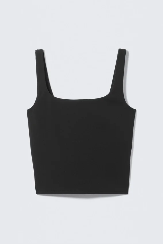 Top deportivo corto – Negro Top deportivo corto – Negro