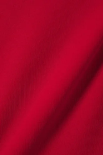 Top halter con cuello cuadrado – Rojo
