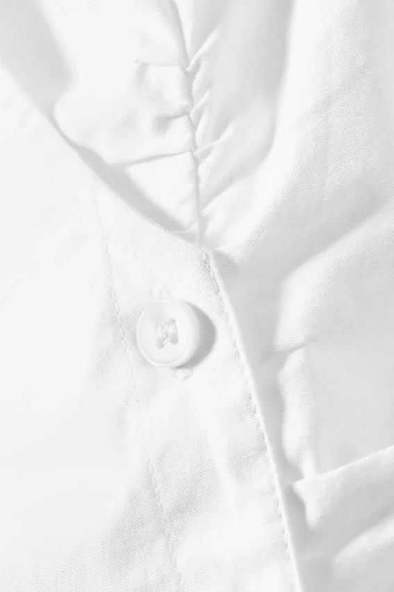 Top halter de algodón con cuello en V – Blanco Top halter de algodón con cuello en V – Blanco