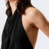 Top halter drapeado – Negro Top halter drapeado – Negro