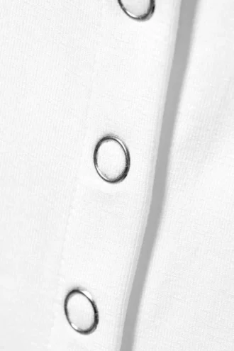 Top sin mangas con botones – Blanco