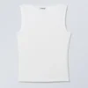 Top sin mangas con cuello barco Annie – Blanco Top sin mangas con cuello barco Annie – Blanco