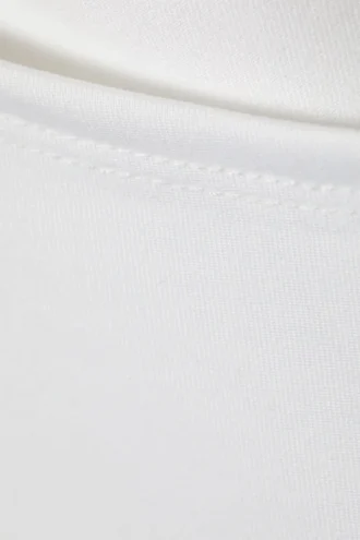 Top sin mangas con cuello barco Annie – Blanco