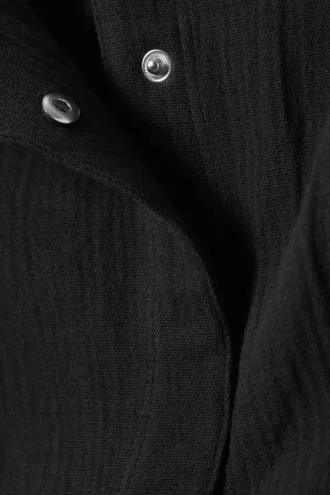 Top sin mangas con peplum asimétrico – Gris oscuro