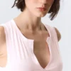 Top sin mangas de corte ajustado con cuello en V – Rosa claro Top sin mangas de corte ajustado con cuello en V – Rosa claro