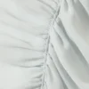 Top sin mangas de crepé con fruncidos – Gris claro Top sin mangas de crepé con fruncidos – Gris claro
