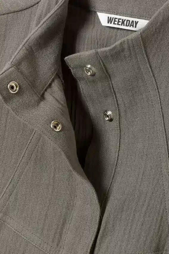 Top sin mangas de sarga estructurada – Gris Top sin mangas de sarga estructurada – Gris