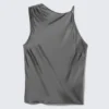 Top sin mangas fruncido – Gris Top sin mangas fruncido – Gris