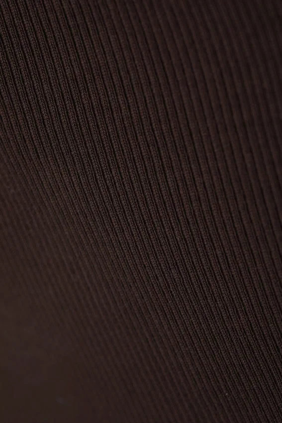 Top sin tirantes Tania Rib – Marrón oscuro Top sin tirantes Tania Rib – Marrón oscuro
