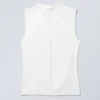 Top suave con cuello alto – Blanco Top suave con cuello alto – Blanco